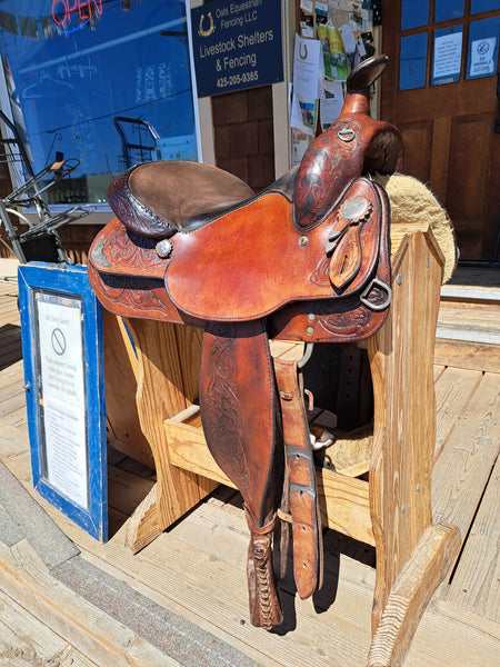 15.5" Crates Western Equitation Show Saddle