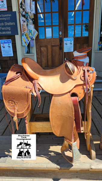 16" Paul Van Dyke Maker Wade Ranch Roper Saddle