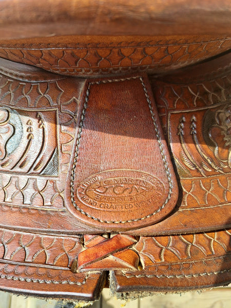 16" JC Martin Wade Ranch Roping Saddle