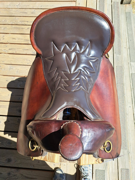 16.5" Tucker High Plains Round Skirt Western Trail Saddle