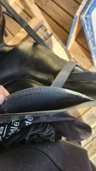 17.5" Custom Sadlery Icon Flight Dressage Saddle