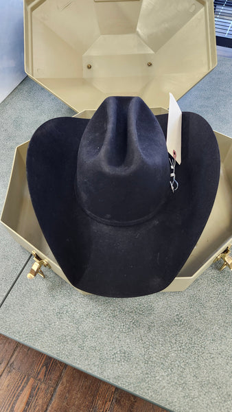 Custom Felt Hat 20X - Black, 6 7/8