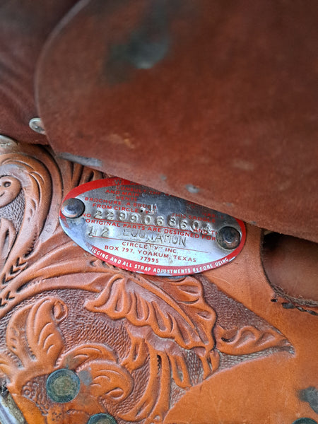 15" Vintage Circle Y Barrel Saddle