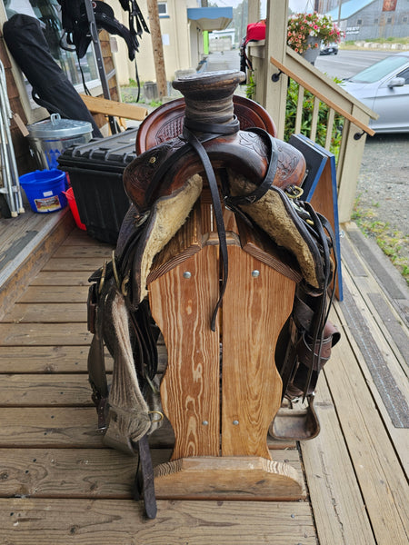 16" Pete Garrell Luellen Ranch Roper Saddle Package