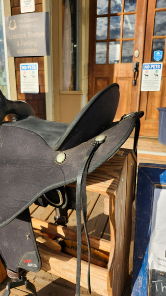 17" Abetta Stealth Flex Cordura Western Saddle