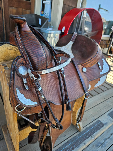 16" Crates Western Equitation Show Saddle Package