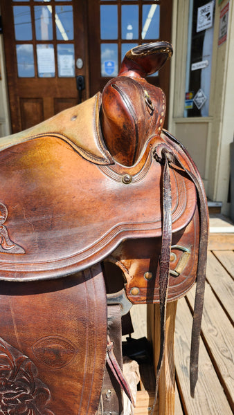 15" Vintage Hereford Western Saddle