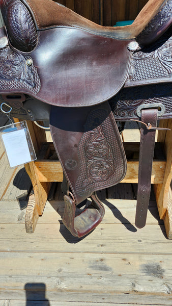 16" Circle Y Richard Shrake Resistance Free Western Equitaiton Show Saddle