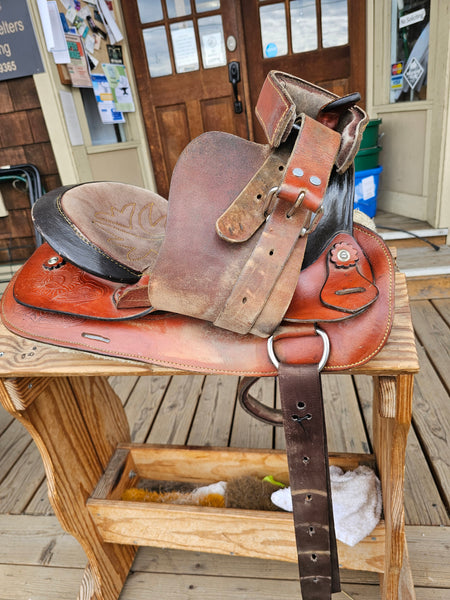 12.5" B Bar B western saddle