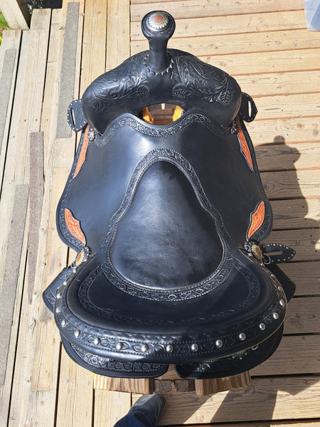 16.5" Allegany Mountain Western All Around Saddle