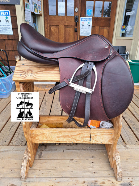 17.5" M. Toulouse Annice Close Contact Jumping Saddle