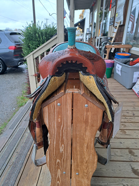 15" Double T Barrel Saddle