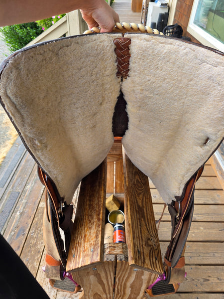 16" Ruff's Saddle Shop Barrel Saddle