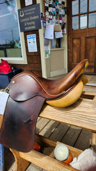 16.5" Collegiate Art All Purpose English Saddle