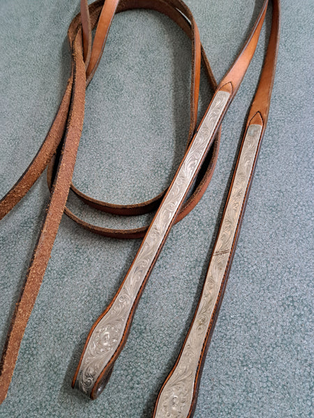 Split Reins With Silver