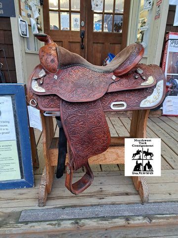 15" Vintage Circle Y Barrel Saddle
