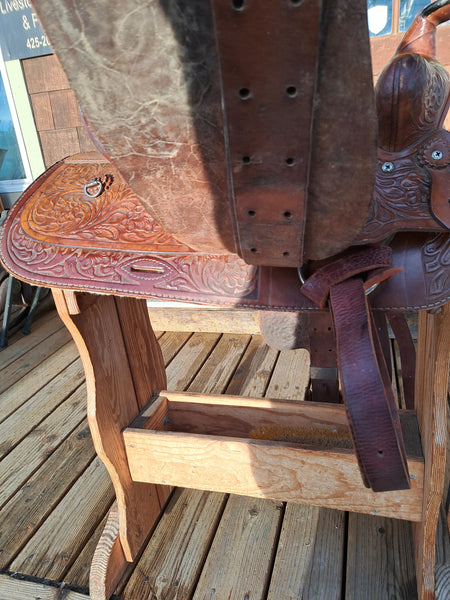 15" Vintage Keyston Western Saddle