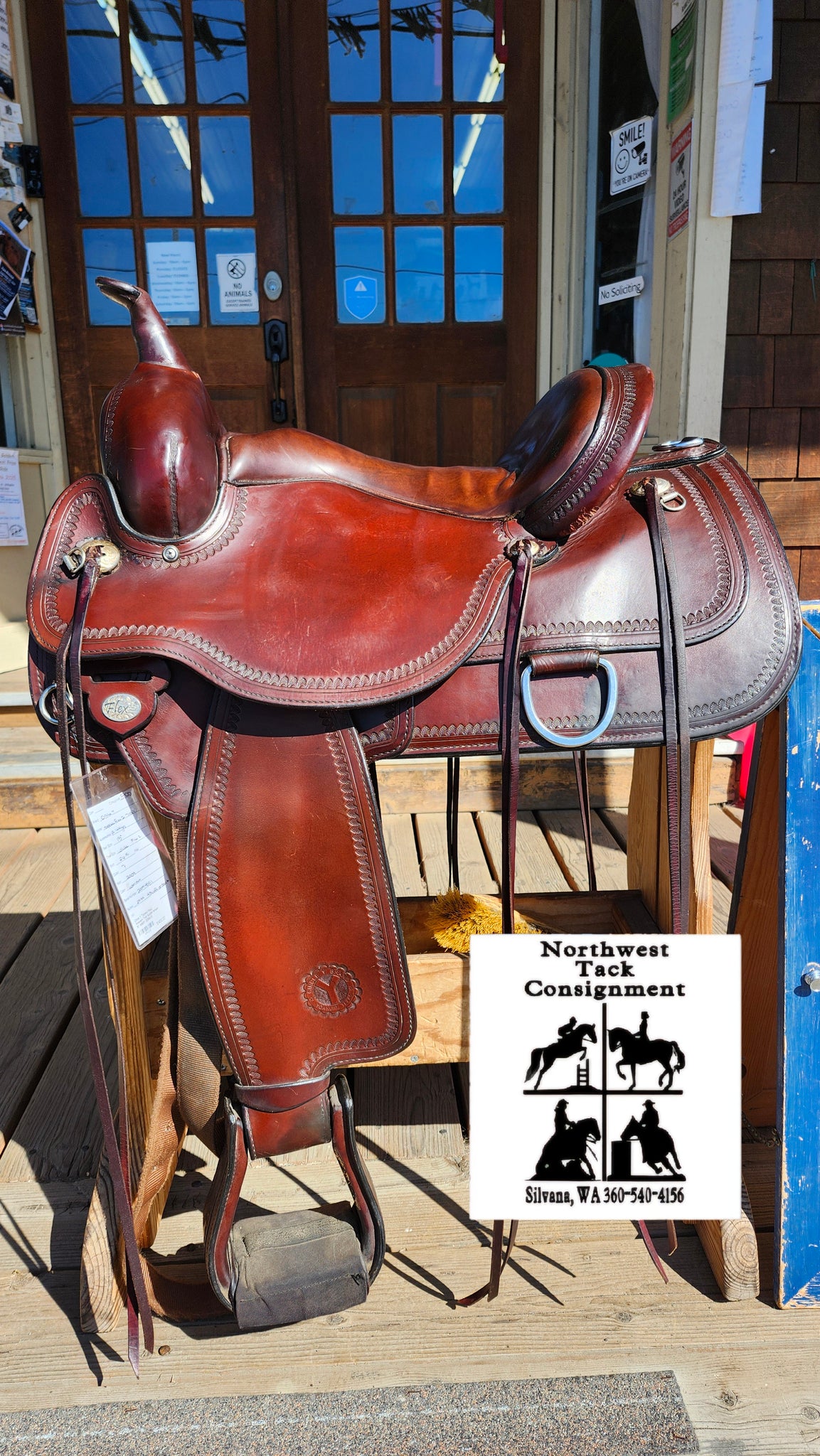 15" Circle Y Topeka Flex2 Western Trail Saddle