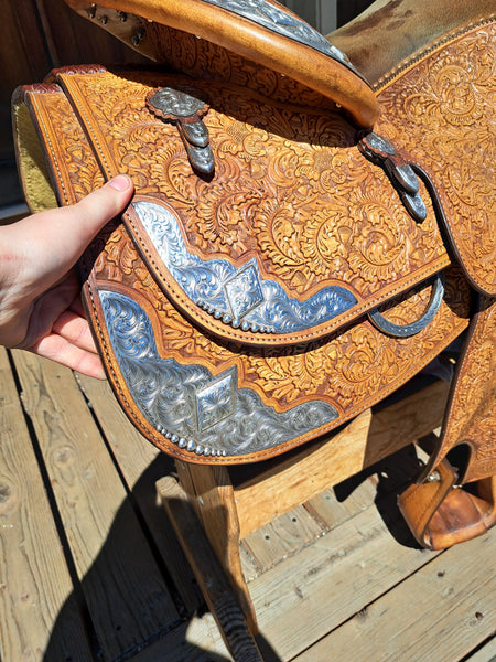 16" (Finished to 15") Blue Ribbon Western Equitation Show Saddle