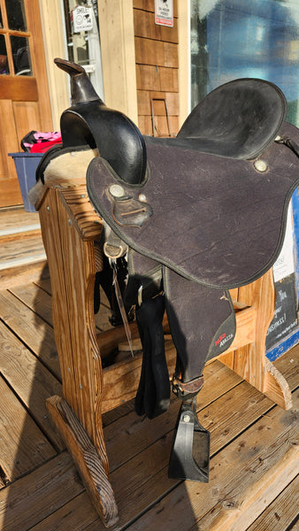 17" Abetta Stealth Flex Cordura Western Saddle