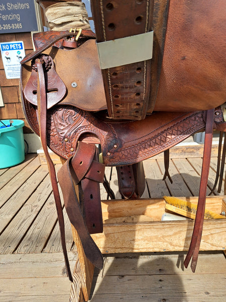 16" JC Martin Wade Ranch Roping Saddle