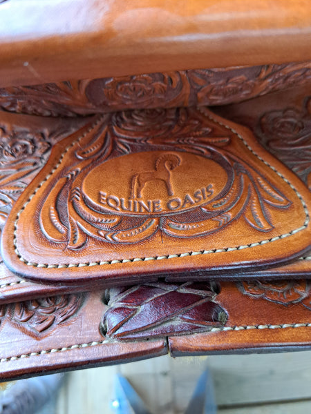 17" Equine Oasis Tim Bauer Reining Saddle