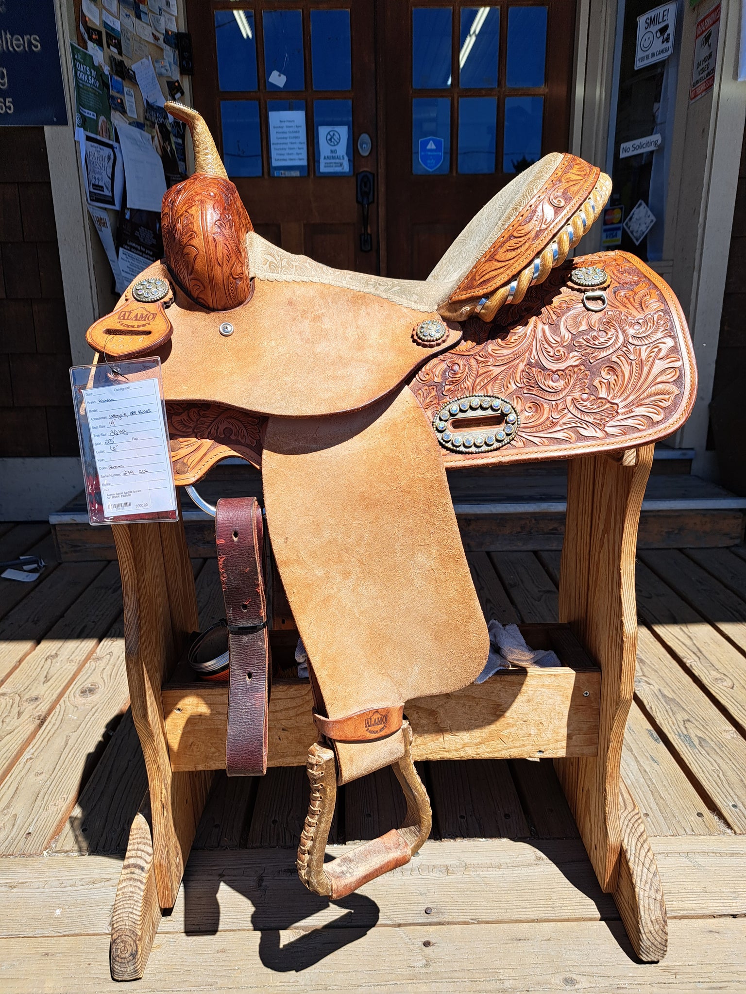 14" Alamo Barrel Saddle