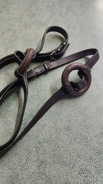 Leather Side Reins W/ Donuts