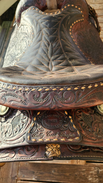 15.5" Billy Cook Vintage Roping Saddle