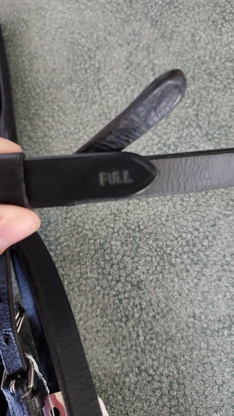 FULL Horze Ergonomic English Bridle with crystal browband