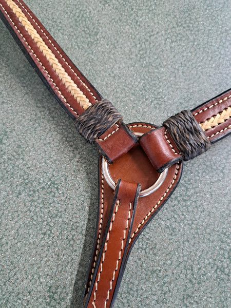 Breast Collar W/ Rawhide Accents