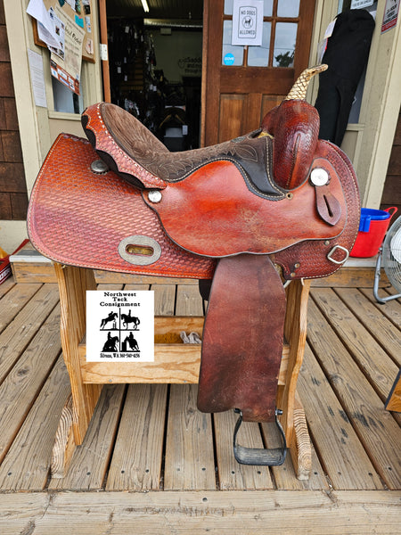 15" Longhorn Barrel Racing Saddle