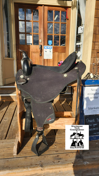17" Abetta Stealth Flex Cordura Western Saddle
