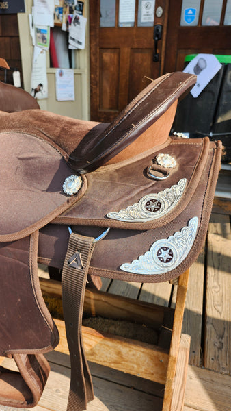 ON TRIAL 15" Synthetic Western Saddle