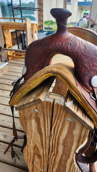 13.5" Sport Saddle Bob Marshall Treeless Barrel Saddle