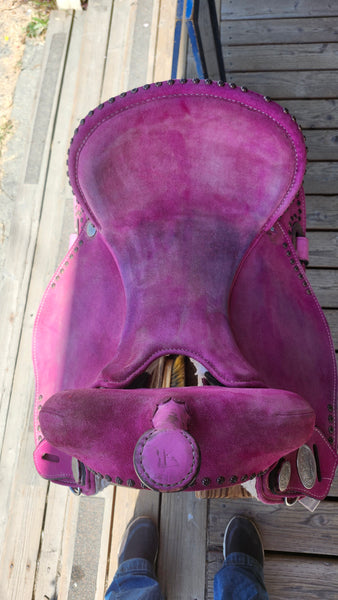 SOLD 15" Hilason Barrel Trail Saddle