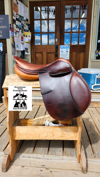 17.5" State Line Tack Harry Dabbs Close Contact Jump Saddle