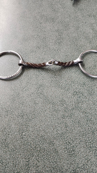 5" Myler Loose ring Twisted sweet iron Bit