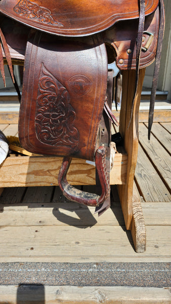 15" Vintage Hereford Western Saddle