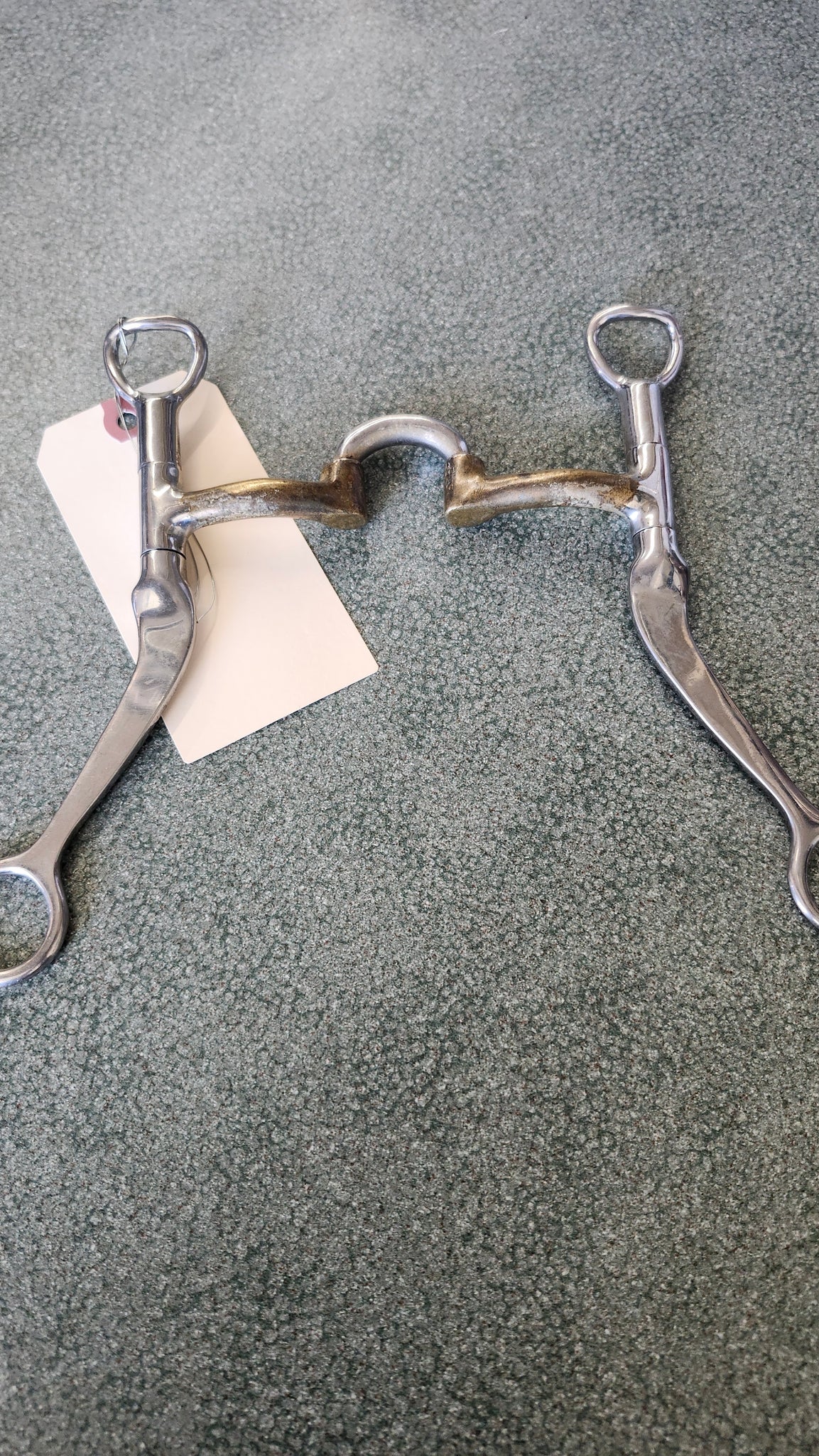 5" Myler Flat Shank Correctional Bit with Copper Mouth