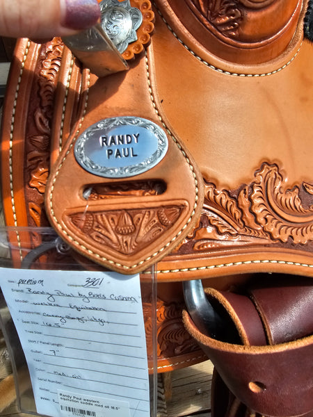 16.5" Randy Paul by Bob's Custom Saddlery Western Equitation Saddle