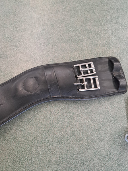 27" Prestige Contoured Leather dressage girth