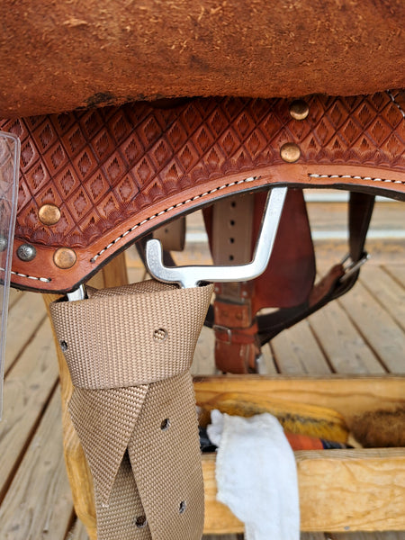 14" Double J Pozzi Pro Racer Barrel Saddle
