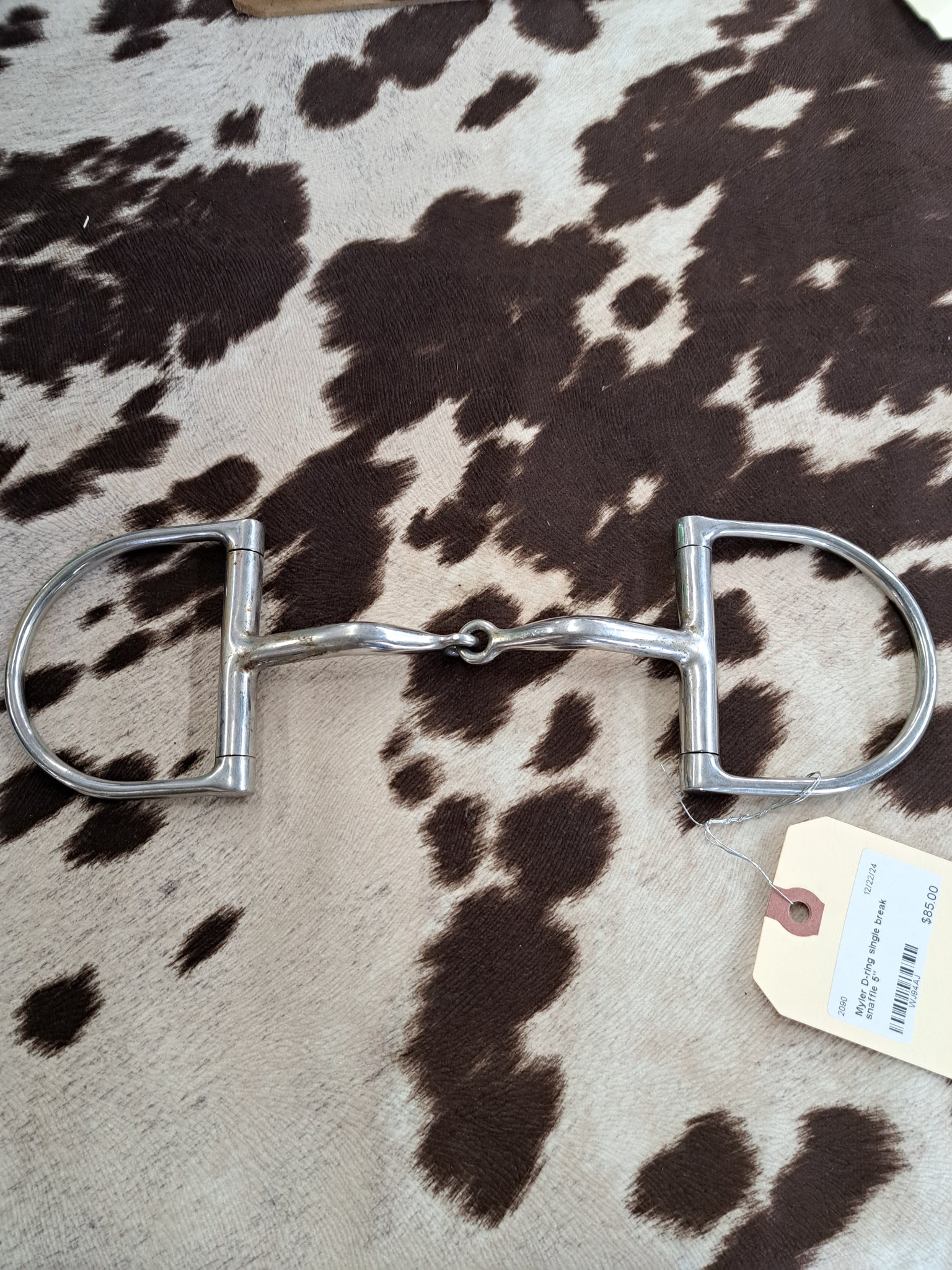 5" Myler D-Ring Single Break Snaffle