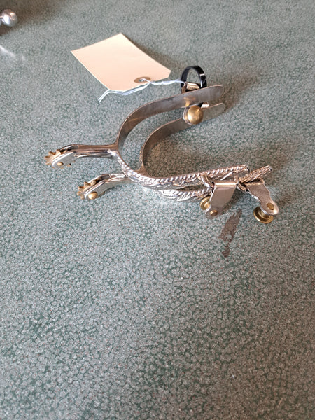 Engraved Western Spurs