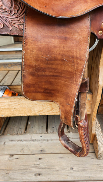 16" Bar M Carson River Reining Saddle