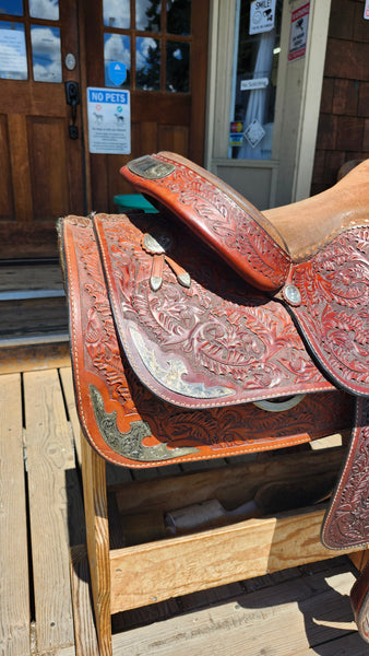 15.5" Hereford Tex Tan Western Equitation Show Saddle