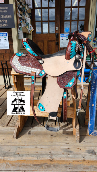 15" Barrel Racing Saddle Package