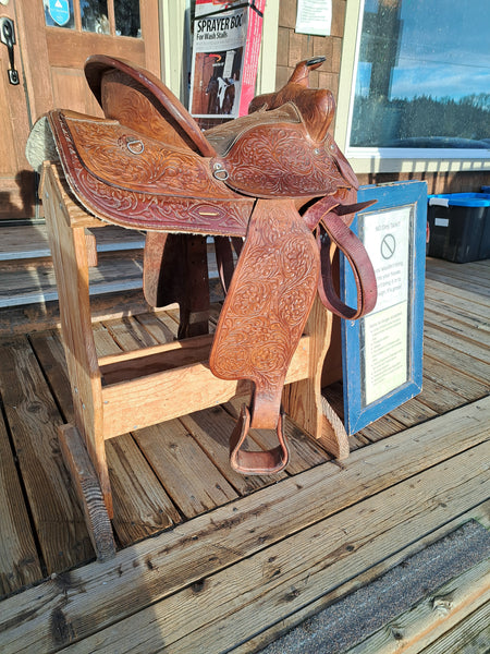 15" Vintage Keyston Western Saddle