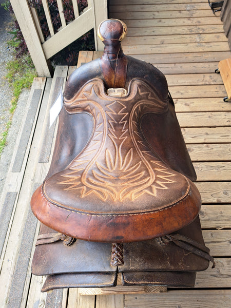 16" Hereford Roughout Roper Saddle